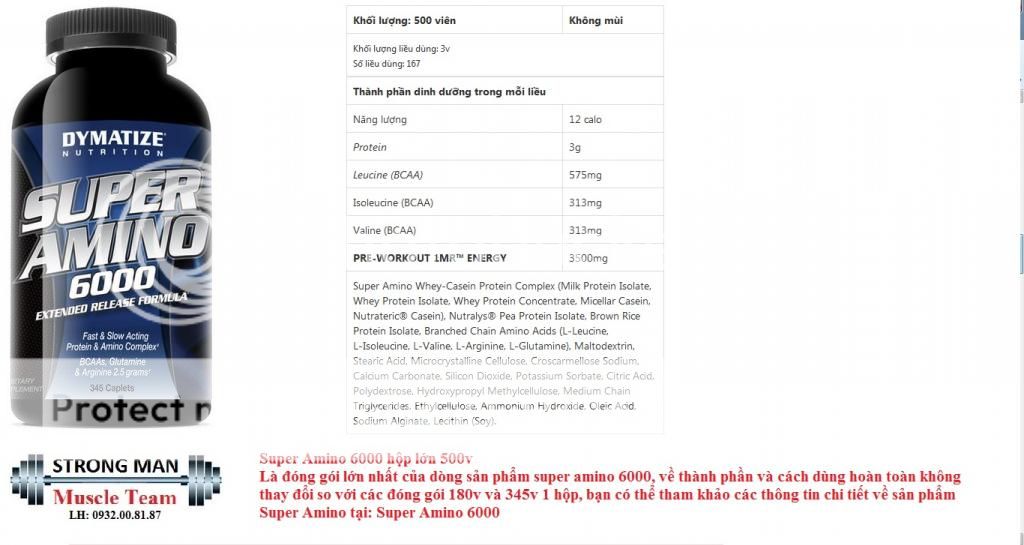 Thực phẩm bổ sung giành cho thể hình