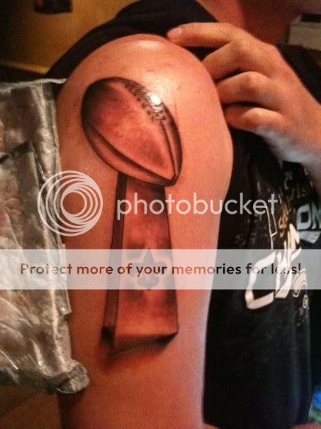 Got my Lombardi Trophy tattoo